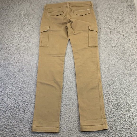 Diesel Chi Groove Cargo Pants Mens 31x32 Tan Slim Straight Zip Button Utility - Picture 10 of 13